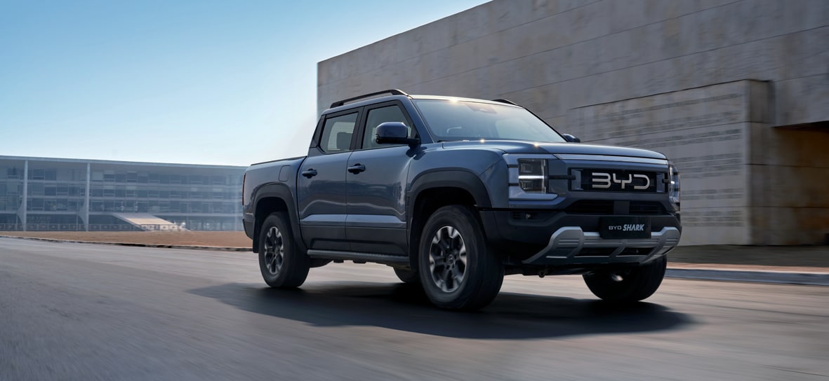 Byd Shark, debutta in Europa il nuovo pick-up ibrido plug-in per sfidare Ford e Toyota